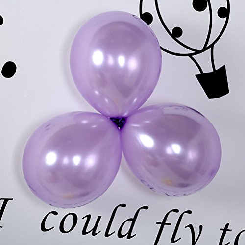 NUOLUX Ballon à latex, ballons pourpre et violet de 16 po pour la fête de mariage, 100 pcs