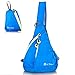 Produktbild Umhängetasche Schleuder Tasche Außen Klappbaren Rucksack Backpack Leicht Tragen Freizeit Sport für Schule Reise Strand Shopper Wandern Laufen nylon blue, by LC Prime