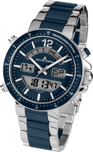 Jacques Lemans Unisex-Armbanduhr Milano Analog - Digital Keramik 1-1714C Jacques Lemans Unisex-Armbanduhr Milano Analog - Digital Keramik 1-1714C