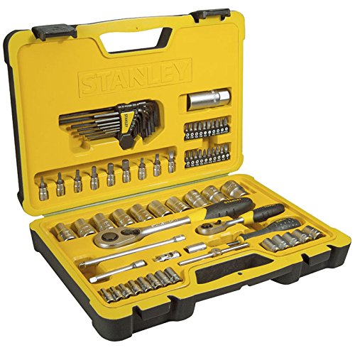 Stanley Steckschlüsselsatz-Set, 75-teilig, 1/2 und 1/4 Zoll, 1 Stück, STHT0-73927