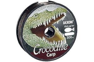 Jaxon Angelschnur Crocodile CARP 600m Spule 0,25-0,35mm Monofile Karpfen Schnur (0,025€/m) (0,30mm / 16kg)