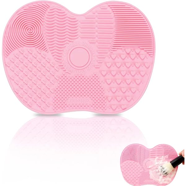 Silikon Pinselreiniger-Handschuh – 7 Farben, 8,5x7,6 Cm, Für Make-up-Pinsel & Schwämme, Wiederverwendbar