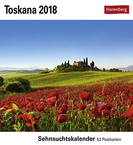 Toskana - Kalender 2018: Sehnsuchtskalender, 53 Postkarten