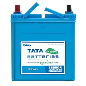 Tata Green Batteries 1419511261 Silver 38B20R 12V 35Ah Car Battery