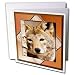 Produktbild 3dRose gc_21322_1 Grußkarten, Motiv Wolf ruht gegen einen Baum, 15,2 x 15,2 cm, 6 Stück