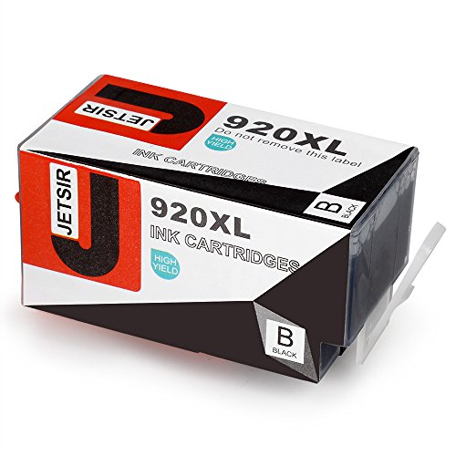 JETSIR Kompatibel Druckerpatronen Ersatz für HP 920XL, Hohe Ergiebigkeit Kompatibel Mit HP Officejet 6000 6500 6500A 7000 7500A Drucker (1 Schwarz,1 Cyan,1 Magenta,1 Gelb) - 2