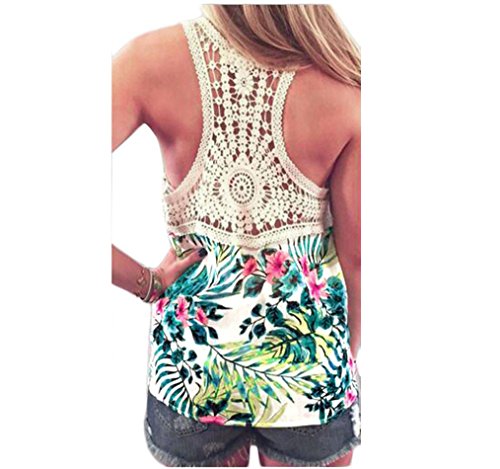 Weste Tops Frauen, lmmvp Sommer Spitze Ärmellos Bluse Casual Tank Tops T-Shirt