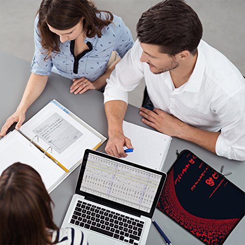 Digittrade LS109-17 Red Matrix Designer Schutzh  lle f  r Laptops und Notebooks mit einer Bildschirmdiagonale von 43 9 cm  17 3 Zoll  rot-schwarz