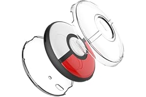 NUHFUFA Custodia protettiva trasparente per Pokemon GO Plus+ 2023, custodia in policarbonato con cinturino da polso robusta e anti-caduta compatibile con accessori Pokemon GO