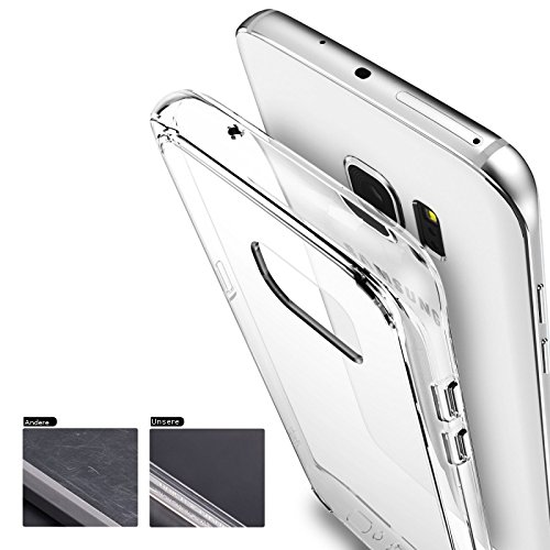 finoo | Samsung Galaxy A5 (2017) Weiche flexible Silikon-Handy-HÃ¼lle + Panzerglas | Transparente TPU Cover Schale mit Panzerfolie | Schutzfolie Displayschutz und durchsichtige SchutzhÃ¼lle | (Samsung Galaxy A5 (2017))