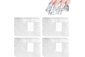 KEYOHOME 500PCS Remover Foil Wraps del Rimuovere Smalto Unghie del Gel di Rimozione Rimuovere Smalto Semipermanente Strumento Manicure