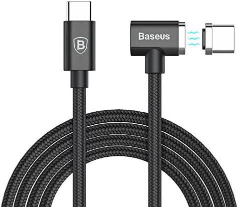 Looyat Baseus Magnetic Type C Cable for Macbook Pro (Black)