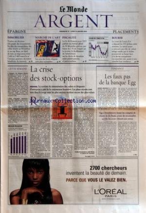 MONDE ARGENT (LE) du 12/01/2003 - IMMOBILIER - TOULON EST DEVENUE TRES PRISEE DES INVESTISSEURS MARCHE DE L'ART - LES PRIX DES LIVRES ILLUSTRES SONT PLUS ACCESSIBLES FISCALITE - LA LOI DE FINANCES POUR 2003 PUBLIEE AU JOURNAL OFFICIEL DU 30 DECEMBRE PREVOIT UNE BAISSE DE 1 % DE L'IMPOT SUR LE REVENU, LE DOUBLEMENT DE L'ABATTEMENT SUR LES DROITS DE DONATION ENTRE GRANDS-PARENTS ET PETITS-ENFANTS BOURSE - LE COURS DE L'ONCE D'OR A DEPASSE LES 355 DOLLARS CETTE SEMAINE LA CRISE DES STOCK-O gratuit MONDE ARGENT (LE) du 12/01/2003 - IMMOBILIER - TOULON EST DEVENUE TRES PRISEE DES INVESTISSEURS MARCHE DE L'ART - LES PRIX DES LIVRES ILLUSTRES SONT PLUS ACCESSIBLES FISCALITE - LA LOI DE FINANCES POUR 2003 PUBLIEE AU JOURNAL OFFICIEL DU 30 DECEMBRE PREVOIT UNE BAISSE DE 1 % DE L'IMPOT SUR LE REVENU, LE DOUBLEMENT DE L'ABATTEMENT SUR LES DROITS DE DONATION ENTRE GRANDS-PARENTS ET PETITS-ENFANTS BOURSE - LE COURS DE L'ONCE D'OR A DEPASSE LES 355 DOLLARS CETTE SEMAINE LA CRISE DES STOCK-O gratuit