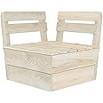vidaXL Divano Angolare Modulare su Pallet in Legno di Abete Impregnato