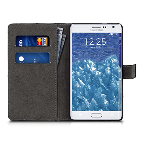 kwmobile Funda para Samsung Galaxy Note Edge - Carcasa de  Cuero sint  tico  con dise  o Don t Touch my Phone - Case con  Tarjetero 