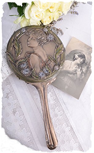 MÄRCHENHAFTER HANDSPIEGEL JUGENDSTIL NYMPHE NOSTALGIE - 3