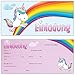 Produktbild beriluDesign Einhorn Einladungskarten zum Kindergeburtstag Kinder Geburtstag-Einladungen Karten Feier Party Mädchen (12 Karten)