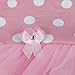 iiniim Baby Girls Newborn Infant Tutu Romper Outfit Clothing with Bowknot Hair Clips Headband Pink Polka Dots 3-6 Months