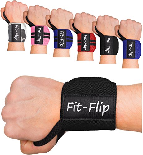 3er-Set | 2x Profi Handgelenk Bandagen + inkl. 1x Spothandtuch | Wrist Wraps in 9 Farben, Handgelenkstütze in Premium Qualität für den robusten Einsatz für Kraftsport und Bodybuilding