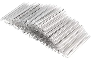 AKLTM Akl Smoove fibra óptica para soldador Ftth D1 D2 D3 45mm 100pcs | Aguja de fibra óptica transparente para soldadura de fibra óptica | Protección de empalme (Nanchon) Termoretráctil (45 mm, paquete de