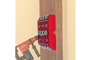 Kocusu Positionneur de perforation 30°/45°/90°, perforatrice oblique multi-angle, perceuse verticale pour planche de bois, fixation de guide de perçage biseauté