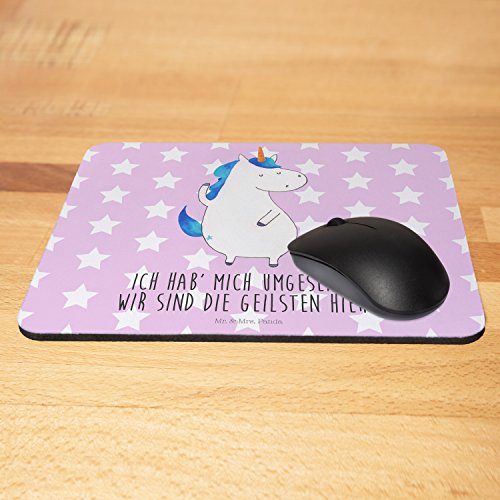Mr. & Mrs. Panda Mauspad Druck Einhorn Mann – 100% handmade in Norddeutschland – Einhorn, Einhörner, Unicorn, cool, Mann, Freundin, Familie, bester Freund, BFF, Party, hübsch, beste Mouse Pad, Mousepad, Computer, PC, Männer, Mauspad, Maus, Geschenk, Druck, Schenken, Motiv, Arbeitszimmer, Arbeit, Büro Einhorn, Einhörner, Unicorn, cool, Mann, Freundin, Familie, bester Freund, BFF, Party, hübsch, beste - 4
