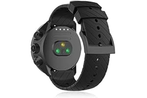 BUWICO Bracelet pour Suunto Spartan Sport Wrist HR Baro/Suunto 9, Bande de Remplacement en Silicone Bracelets de Montres Poignet Sangle de Sports pour Suunto Spartan Sport Wrist HR Baro