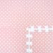 LittleTom Interlocking EVA Foam Mats | Puzzle Mat for Kids Play Area | Puzzle Playmat | Play Rug for children | Pink with Polka Dots