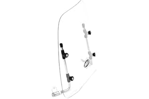 Uzman - Bulle pour scooter - Pare-brise universel - Pour cyclomoteur / mobylette / scooters / quad / accessoires (milieu)