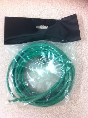 6 meter of 5mm outer brake casing with 18 end caps in Green