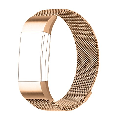 Fitbit charge 2 replacement strap gold stainless stell