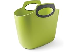 G.F. GF Garden, FOR 2 Everyday, Borsa in Plastica Portatutto, Contenitore Multiuso, con Maniglie, colore Verde Lime