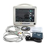 Denshine 12-inch ECG Machine 6-parameter EKG Patient Monitor with Wireless Network（NICU, ICU, OR, CCU)