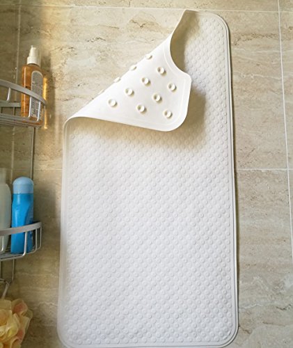 Mayshine Non-slip Badewannenmatte Duschmatte Gummi 40x80cm Weiß