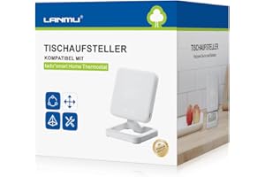 LANMU EU LANMU Standfuß Halter Tischhalter Ständer Zubehör kompatibel mit tado° smart Home Thermostat Funk Starter Kit (weiß, ohne Thermostat)