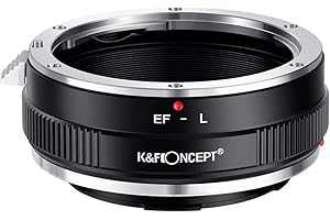 K&F CONCEPT Lente Mount Adattatore EOS-L Manuale Fuoco: Compatibile con Compatibile con Canon (EF/EF-S) Lente a L Mount Corpo Fotocamera