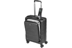 SULEMA Maletas de Cabina 55x40x20 con USB de Carga Equipaje de Mano Trolley rigida 4 Ruedas giratorias 360º candado TSA Maleta Ryanair, American tourister