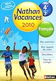 Image de Français de la 4e vers la 3e Nathan Vacances