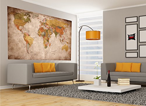 Affiche-vue-usage-Dcoration-murale-carte-gographie-mondiale-atlas-continental-map-d-une-ecole-ancienne-mur-deco-Poster-mural-Image-by-GREAT-ART