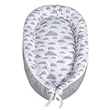 LULANDO multifunktionales Babynest Kuschelnest Babynestchen (80 x 45 cm). Weiches und sicheres Baby-Reisebett Babybett Nestchen für Neugeborene. - 4