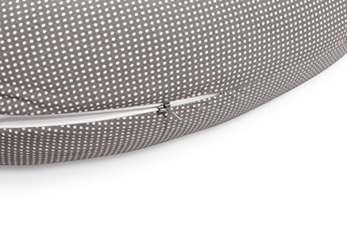 Qualitäts Baby Stillkissen Schwangerschaftskissen von Sei Design 170 x 30cm, Füllung aus 3-D Faserkügelchen – sehr weich und angenehm. Bezug mit Reißverschluss und hochwertiger Stickerei - 6