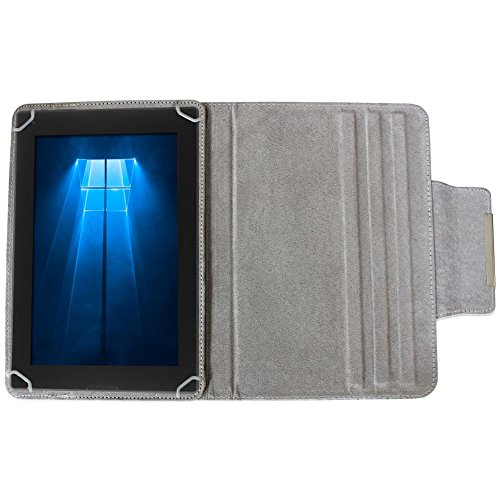 UC-Express Robuste Filz Hülle für Ihr Medion Lifetab P9702 X10302 P10400 P10506 P10505 S10366 S10365 S10352 S10351 Tablet aus hochwertigem Kunstleder mit umweltfreundlichem Filz designt praktischer Standfunktion kombiniert Schutz und Design Tasche Cover Case - 5