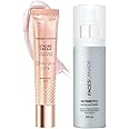 FACES CANADA All Day Glow Combo - Strobe Cream - Rose Gold (18ml) + Ultime Pro Makeup Fixer (50ml) | Illuminating & Glowing Makeup Base | Long Lasting Makeup Setting Spray