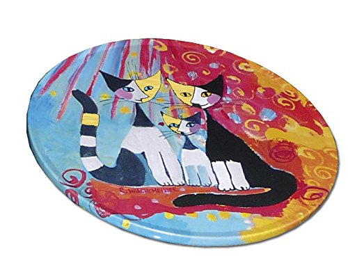 Fridolin F17926 Untersetzer für Gläser aus Metall / Kork Rosina Wachtmeister Set, 4 Stück in Metallbox - 5