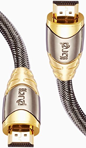 HDMI Kabel 2.0 / 1.4a (Neuster Standard) Ultra HD 4K 3D PS4 Full HD 1080p 2160p ARC Highspeed mit Ethernet - 7.5m IBRA LUXURY GOLD