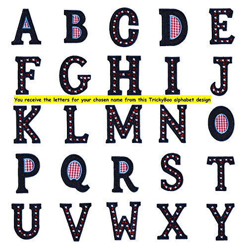RIO 5 cm high in DENIM letters, selected by the Color-Tab and ordered in iron-on CAPITALS from TrickyBoo Zurich - mend craft boy sew on hobby Mother'sDay Fish Aquatic Animals Sleighs Sleds Automobiles Irises Lizards Iguanas Horses Motorcycles Greek g h 0 s