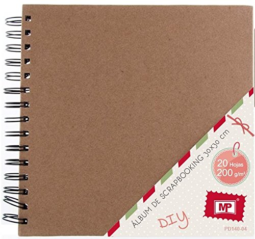 MP PD140-04 - Album para scrapbooking, 30 x 30 cm, 200 gr, color kraft
