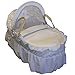 Moses Dressings Set White with Blue Polka Dot Ribbon Trim by eBabygoods