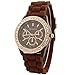 Geneva Analog Brown Dial Women