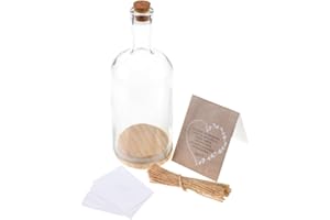 SANTEX MARIAGE Santex - Bouteille Verre À V UX 50 Messages 23.5CM